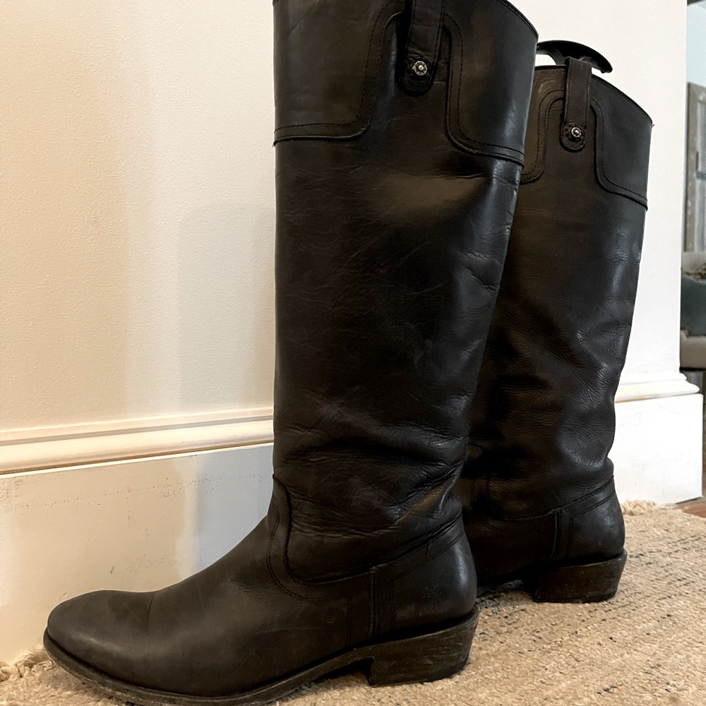 Frye Melissa Button Boot size 10 black